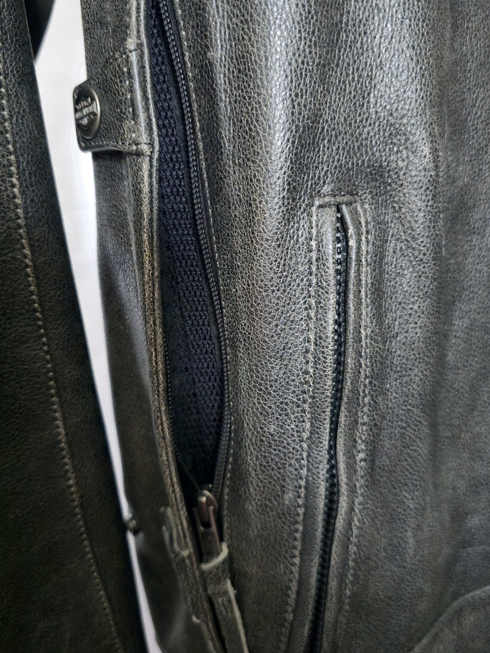 Harley-Davidson Men’s Black Leather Motorcycle Jacket (Size 3XL 54-56) - Picture 12 of 16